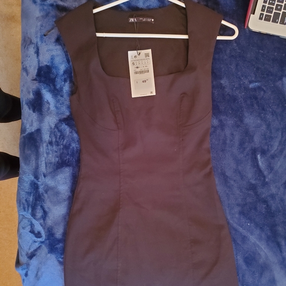 Brand NEW (NWT) Zara Black Dress - Picture 7 of 14